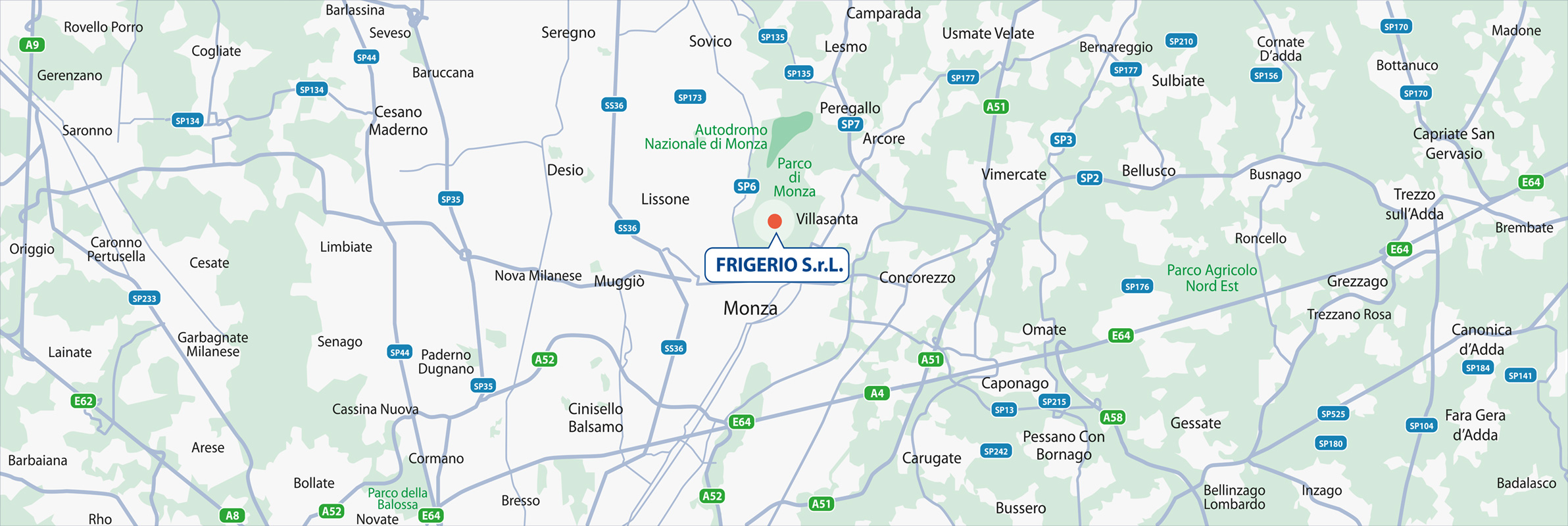 Frigerio Food Ingredients Map